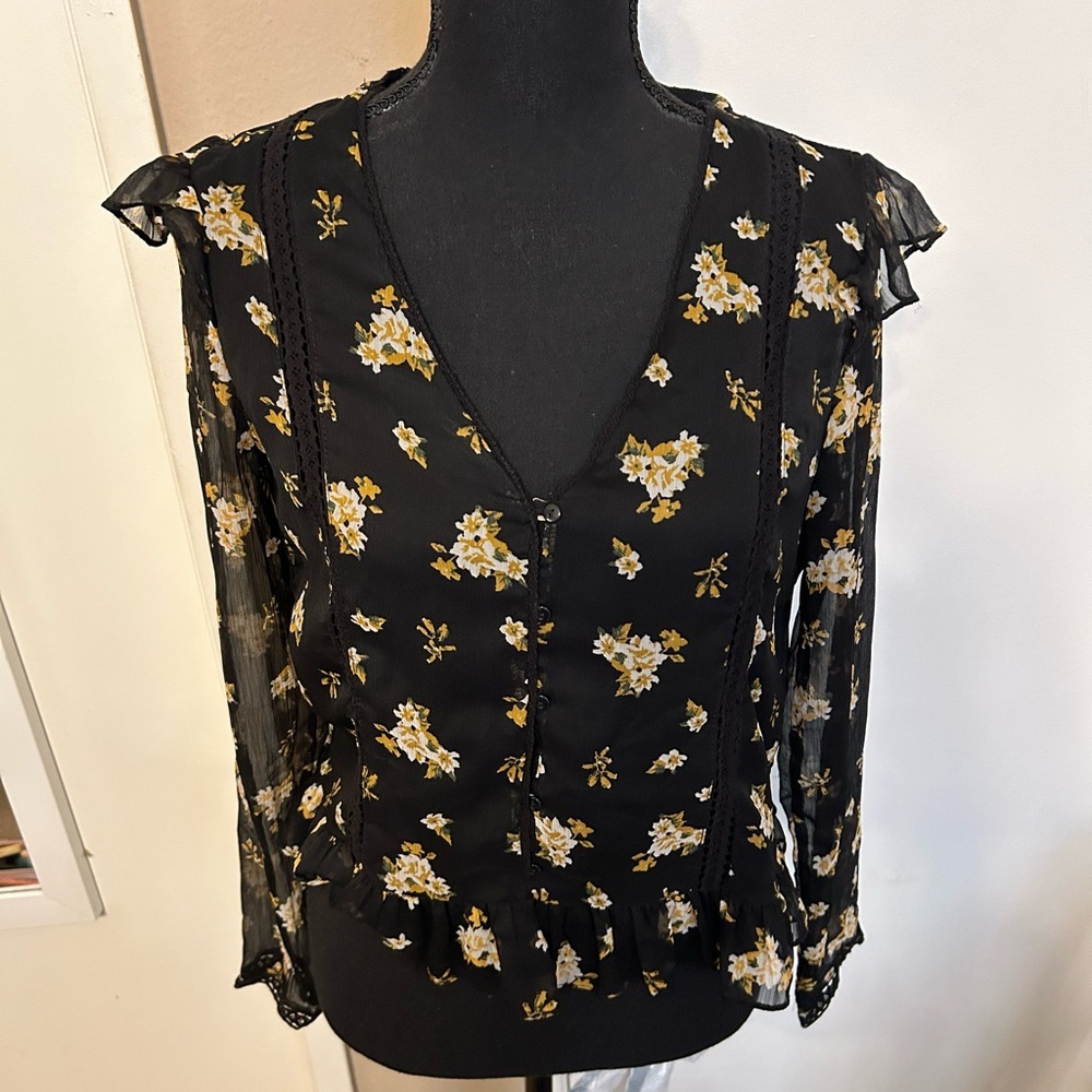 Zara Floral Blouse S